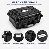 Cajas de Herramientas Resistentes de Plástico APACHE 3800, Personalizadas al por Mayor, Económicas, OEM, con Espuma Precortada, para Transportar Equipos, Cámaras y Otros Objetos