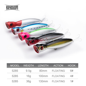 เหยื่อตก<span class=keywords><strong>ปลา</strong></span> Kingdom Topwater Popper น้ำหนั<span class=keywords><strong>ก</strong></span> 9.5 <span class=keywords><strong>ก</strong></span>รัม 16 <span class=keywords><strong>ก</strong></span>รัม 36 <span class=keywords><strong>ก</strong></span>รัม <span class=keywords><strong>ราคา</strong></span> OEM สีตามสั่ง คุณภาพสูง เหยื่อ Popper ขนาดใหญ่สำหรับตก<span class=keywords><strong>ปลา</strong></span>ทะเล - Product Image 2