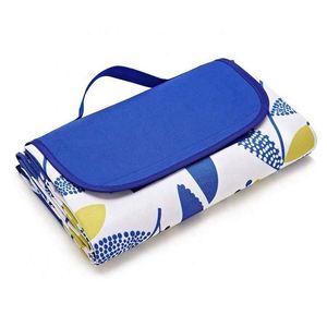 Manta de Picnic Plegable Verde, Ligera, Resistente, a Prueba de Arena, Impermeable, de Poliéster y PVC, para Playa, Camping y Actividades al Aire Libre - Product Image 2