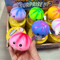Jouet Squishy Coloré Kawaii en forme de Boulette, en EVA Souple, Sensoriel, Anti-stress, Cadeau de Fête, Jouet à Bulles