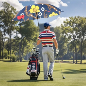 Batik Art Golf <b>Umbrella</b> Windproof Large Wooden Handle Double Canopy With Cover for Outdoor Use - Product Image 5