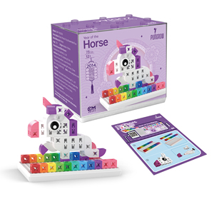PUNGROW blocs en plastique personnalisés mignon cheval <span class=keywords><strong>licorne</strong></span> modèle jouets bricolage bloc <span class=keywords><strong>de</strong></span> construction pour filles <span class=keywords><strong>Pixel</strong></span> boîte jouets éducatifs - Product Image 1