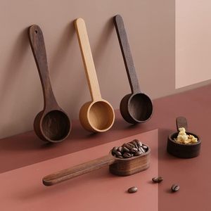 Cuillère doseuse en bois naturel avec logo personnalisé, écologique, mini-cuillère de 5g à long manche pour poudre protéinée, Guangdong - Product Image 5