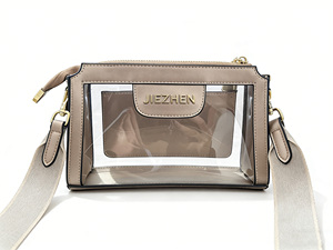 <span class=keywords><strong>Sac</strong></span> à bandoulière personnalisé imperméable avec logo, <span class=keywords><strong>sac</strong></span> à maquillage transparent en PVC, <span class=keywords><strong>sac</strong></span> bandoulière avec fermeture éclair - Product Image 1