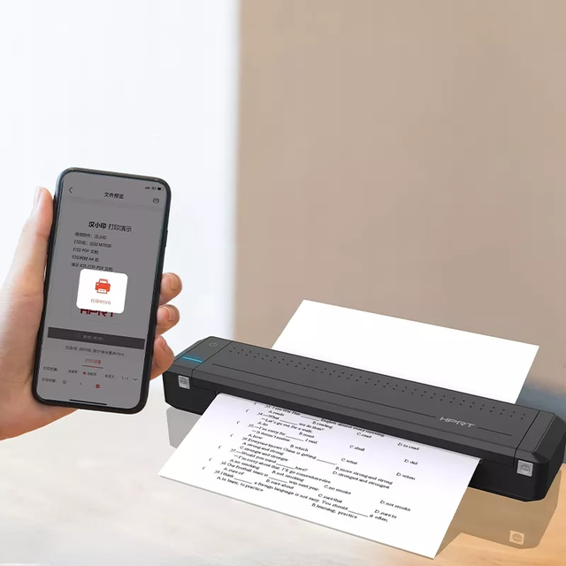 2022 MT800 Wireless Handheld Portable Label Null Stock Portable Printer Wireless for Travel No-ink Ther Usb Ce Black and White