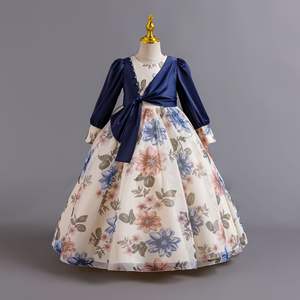 AC187 ملابس الفتيات المراهقات فساتين التخرج الأطفال تصميم فستان طويل فساتين حفلات الزفاف - Product Image 5