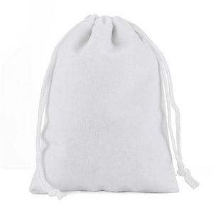 Pochette en velours recyclable personnalisée avec cordon de serrage, petit sac cadeau en velours - Product Image 6