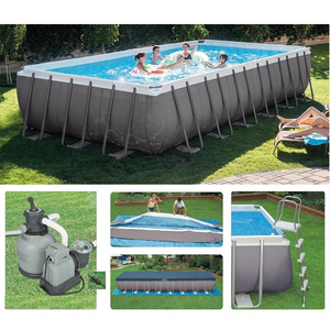 <span class=keywords><strong>Piscine</strong></span> hors sol rectangulaire <span class=keywords><strong>Intex</strong></span> 26374 Ultra Frame, gonflable, noire, avec couverture de <span class=keywords><strong>piscine</strong></span> et accessoires - Product Image 3