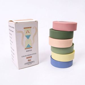HengXin Transparent Stationery Tape Morandi Colors School Supplies Marking Tape Index Tabs <b>Creative</b> - Product Image 2
