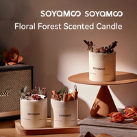 Bougie parfumée en cire de soja, diffuseur d'aromathérapie cylindrique, décoration d'intérieur, cadeau