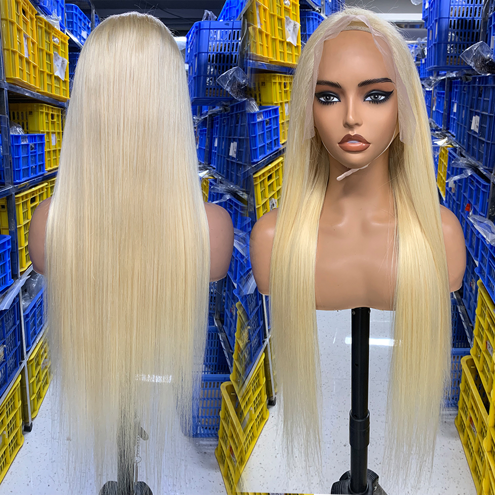 613 13x6 parrucca bionda 180% dritto