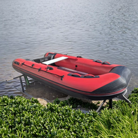 3m Sport Yacht PVC Hypalon Bateau gonflable Air Deck Aluminium Plancher 1.2mm Epaisseur 2 Personnes Capacité pour Lac Extérieur