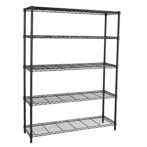 Capacité de chargement supérieure Étagère en acier 5 niveaux NSF <span class=keywords><strong>Metro</strong></span> Office Rayonnage de stockage industriel en fil métallique finition chromée - Product Image 4