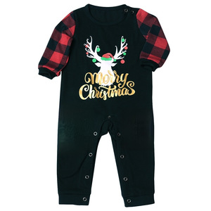 Conjunto de Pijamas de Natal em Xadrez com Mangas Longas para Família, Confortável para o Lar, Traje Pai-Filho - Product Image 2