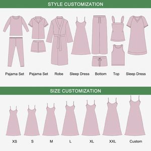 Set <span class=keywords><strong>Pigiama</strong></span> da Donna in Viscosa di Bambù, Vestaglia, Canotta e Pantaloni, Abbigliamento da Notte in 3 Pezzi - Product Image 4
