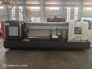 เครื่องกลึงโลหะแบบเตียงแบนมีความแม่นยำสูงเครื่องกลึงซีเอ็นซีแนวนอนแบบ CK61125พร้อมฟังก์ชั่นดิจิตอล - Product Image 2