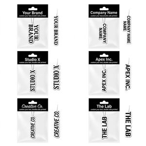 Supersterke, langdurige geur, extra parfum, op maat gemaakte verschillende <span class=keywords><strong>geuren</strong></span>, hangende katoenen papieren autoluchtverfrisser met logo - Product Image 2