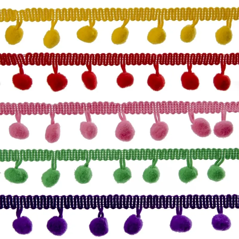 2024 Fabriek Direct Hot Verkoop Zachte Katoenen Kwastje Pompom Versiering Franje