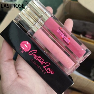 ลิปกลอสแบบวีแกนสีนู้ดแบบธรรมชาติติดทนนานลิปมันสีชมพูใสติดฉลากส่วนตัว - Product Image 1