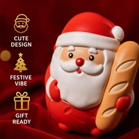Jouet Squishy en Gros pour Enfants, Jouets Squishy de Noël, Père Noël Kawaii, Jouet Sensoriel Squishy