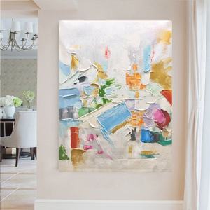 Arte Abstracto Estético para Pared, Pintura al Óleo Abstracta Grande y Colorida, Arte de Pared Contemporáneo Texturizado para Hogar y Galería - Product Image 5