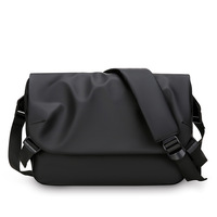 Sac bandoulière imperméable en tissu Oxford avec rabat, grande capacité, sac de sport pour homme - Respirant, mode urbaine, voyage d'affaires