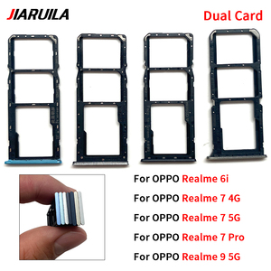 Tiroir de carte <span class=keywords><strong>SIM</strong></span> / Emplacement pour carte <span class=keywords><strong>SIM</strong></span> pour Oppo <span class=keywords><strong>Realme</strong></span> 6i 7 4G <span class=keywords><strong>9</strong></span> 5G – Pièce de rechange pour lecteur de carte <span class=keywords><strong>SIM</strong></span> - Product Image 5