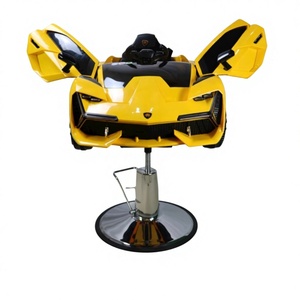 Sillón de Barbero Eléctrico Metálico de Dibujos Animados para Niños, Asiento Elevable para Salón de Peluquería, Novedad en Internet - Product Image 1