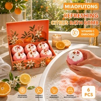 Coffret Cadeau de Bombes de Bain Personnalisées aux Agrumes en Gros – Boules de Bain à la Vitamine C, Bombes de Bain Florales, Boîte de Rituels Spa Rafraîchissants OEM ODM