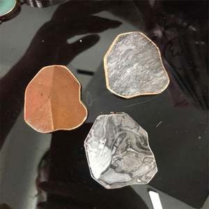 Oempromo Luxurious Marble Metal Napkin Ring with Stocked Feature Modern Luxury Handmade for Wedding and Table Decoration - Product Image 3