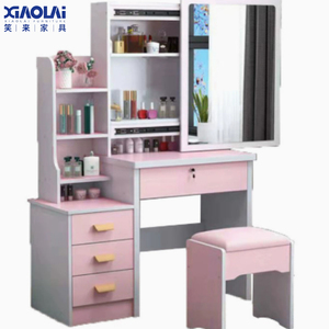 New Arrival Modern Durable Vanity Desk with Sliding Mirror <strong>Compact</strong> <strong>Dressing</strong> <strong>Table</strong> for Small Bedroom - Product Image 2