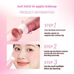 ไลฟ์เกิร์ลส์ บลัชออนแบบแท่ง สไตล์เกาหลี สีชมพูอ่อน บลัชออนเนื้อแมทท์ ติดทนนาน สีอ่อนโยน ไม่สดใส ใช้ฟองน้ำปัด - Product Image 4