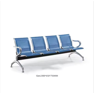 เบาะรองนั่ง PU 3/4/5ที่นั่งสำหรับห้องรอเก้าอี้สนามบินเก้าอี้รอในโรงพยาบาลทำจากอลูมิเนียม - Product Image 4
