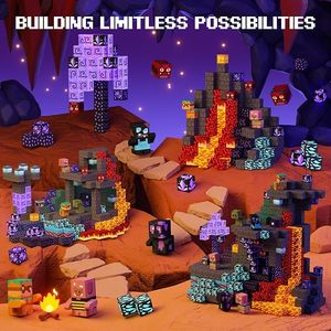 Chất lượng cao từ khối xây dựng khối Nhựa Magma hang sci-fi cảnh Halloween ý tưởng quà tặng cho trẻ em lứa tuổi khác nhau trực tiếp - Product Image 2