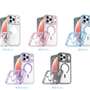 <b>For</b> iphone 17 air case Transparent Tpu <b>Pc</b> Shockproof Magnetic clear Mobile Phone case Cover <b>for</b> iphone 15 16 17 Pro Max - Product Image 6
