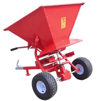 Semoir/épandeur pour VTT-350 Lb/160kg. Épandeur carré de capacité ATV Remorquage derrière l'épandeur