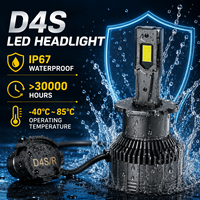 Ampoule de phare LED SFIDA D4S 45W 4500LM, ampoule de phare LED pour voiture, puce 4575, aluminium aéronautique, Plug and Play, refroidissement par ventilateur, IP67