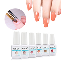 Gel UV OSEY Builder en flacon 15ml avec pinceau, vernis à ongles liquide non toxique, 12 couleurs pour extension d'ongles