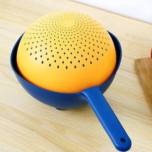 Colador de Cocina de Gran Capacidad con Doble Capa, Colador para Fregadero que Ahorra Espacio, Cesta Coladora Portátil - Product Image 5