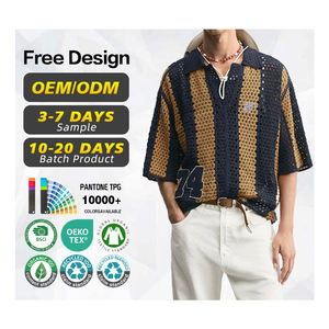 Fabricante de Suéteres con Certificación BSCI, Suéter Cárdigan Vintage de Verano Personalizado, Apliques de Letras Bordadas, Parche de Ganchillo - Product Image 1