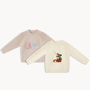 Suéter de Punto con Bordado 3D Personalizable para Bebés y Niños Pequeños, Novedad de Otoño, Suéter Abrigado para Bebés - Product Image 2