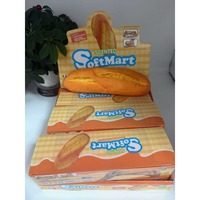 Jouet Squishy Alimentaire Réaliste Géant, Forme de Longue Bâtonnet de Pâte Réaliste, Texture de Pâte Croustillante au Centre, Croûte Dorée, Anti-Stress