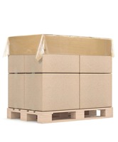 Meilleures ventes de couvertures de palettes en plastique transparent PE personnalisées, résistantes, imperméables à l'humidité, protection contre la poussière, souples et dures, en rouleau