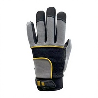 Gants de sécurité sportifs d'extérieur vert olive en PU respirant, longueur poignet, avec logo personnalisé par transfert thermique, pour l'hiver