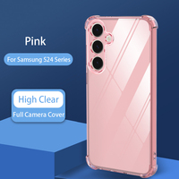 Pour Sumsung S24 étui de protection antichoc Ultra clair pour Galaxy S23 S25 S22 + S20 Plus S25 Edge S21 FE coque de téléphone souple en TPU
