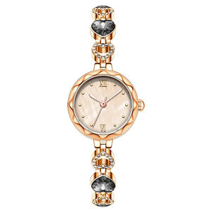 レディース高級ファッションビジネスヴィンテージ防水3BAR合金腕時計、ガラス文字盤、ラウンドケース、クォーツムーブメント、針表示 - Product Image 6