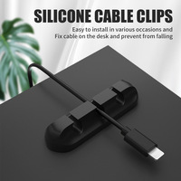 Clip de câble en silicone à vente chaude, gestion de câbles multifonctionnelle, organisateur de câbles magnétique, clips de gestion de câbles