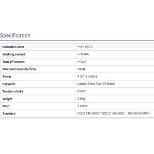 Intelligenter hochpräziser Pull-Off-Adhäsion <span class=keywords><strong>tester</strong></span> für die Prüfung der Kohlenstoff faser festigkeit - Product Image 5