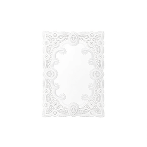 Moule à gâteau rectangulaire blond 34x41cm, élégant, en plastique blanc, pour la décoration de gâteaux d'anniversaire - Product Image 2