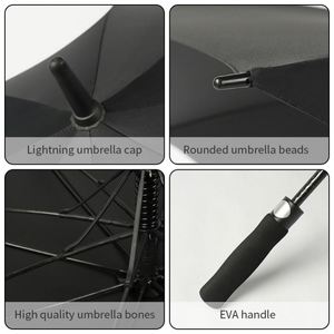 2025 Straight Golf Custom Logo Red Color Business <b>Windproof</b> Uv Protection <b>Umbrella</b> for Gifts - Product Image 6
